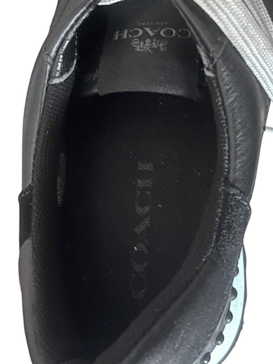 Coach Moonlight Crocodile Embossed Leather & Suede Sneaker 9B (Fits Like 7–7.5) - Picture 8 of 8